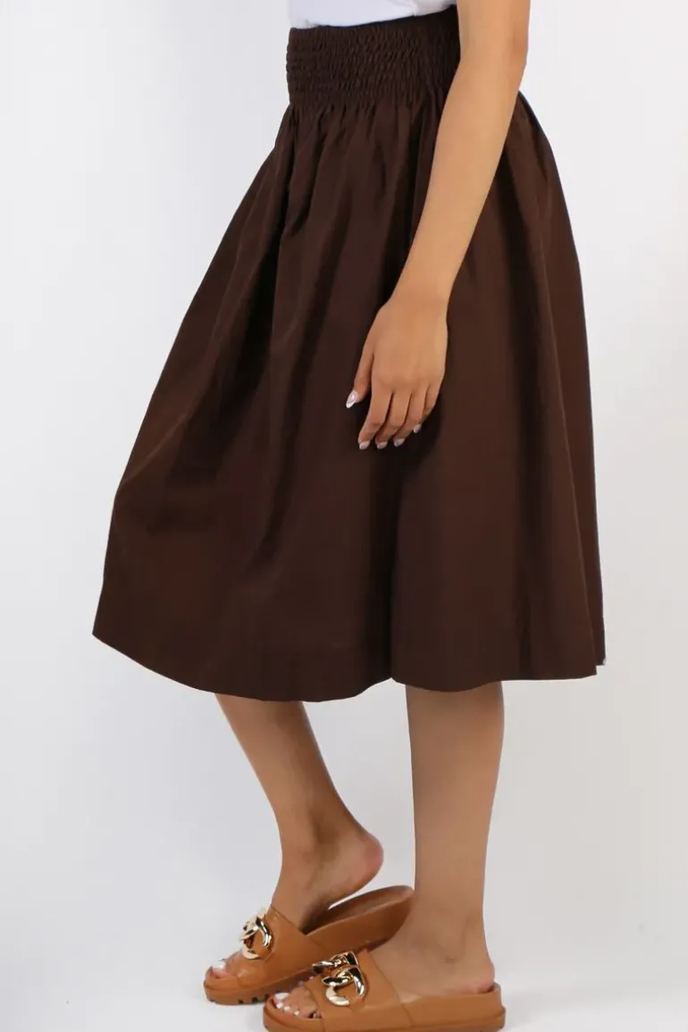 Frockk Lola Skirt In Chocolate