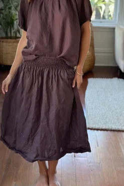 Frockk Lola Skirt In Chocolate