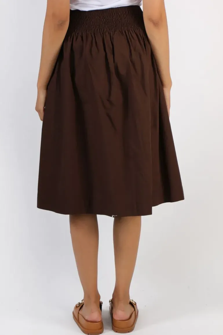 Frockk Lola Skirt In Chocolate