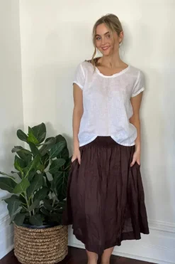 Frockk Lola Skirt In Chocolate
