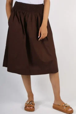 Frockk Lola Skirt In Chocolate