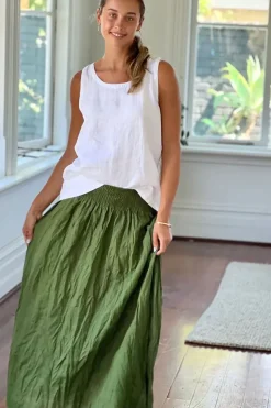 Frockk Lulu Skirt In Moss