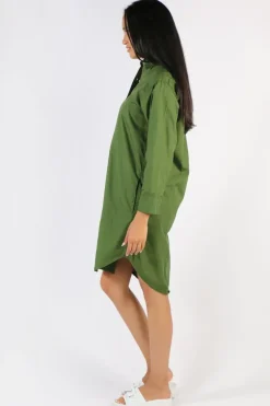 Frockk Nina Shirtdress In Moss