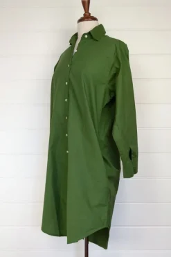Frockk Nina Shirtdress In Moss