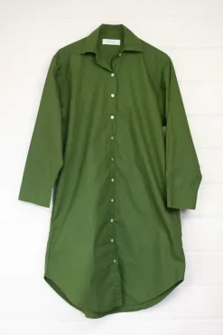 Frockk Nina Shirtdress In Moss