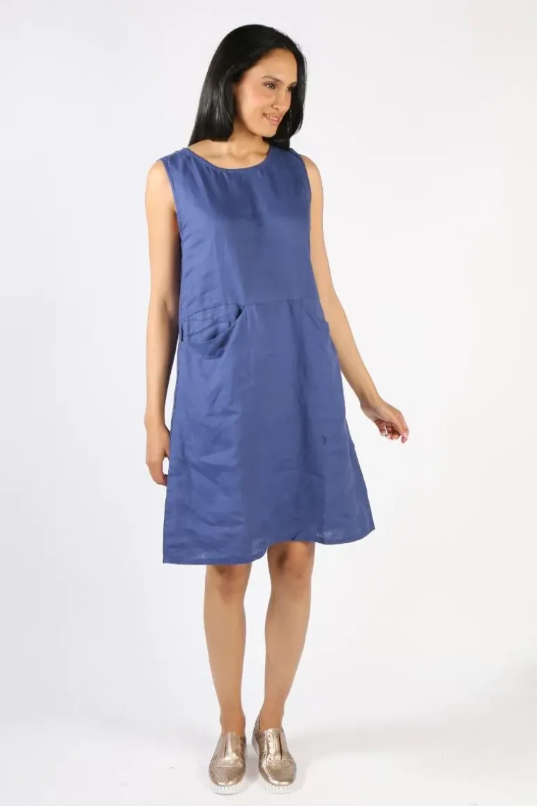 Frockk Poppy Dress In Blue
