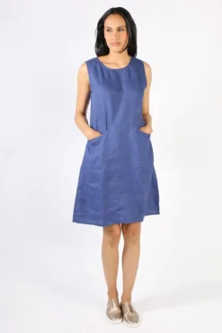 Frockk Poppy Dress In Blue