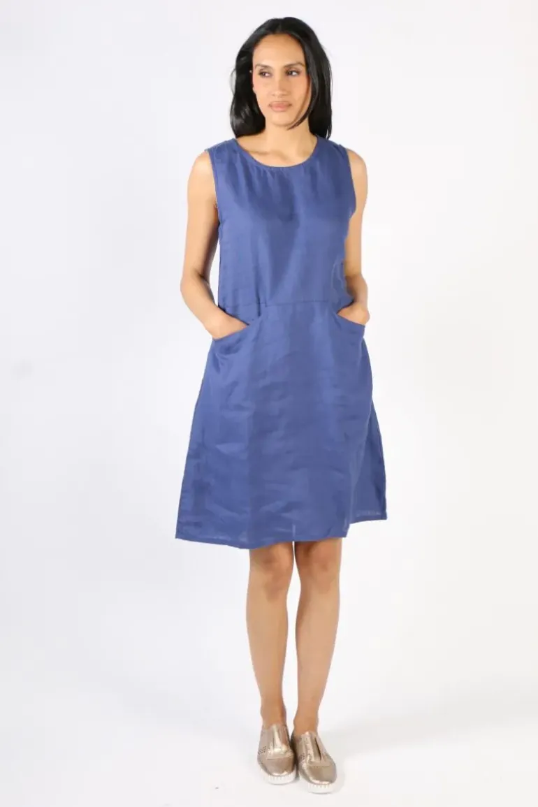 Frockk Poppy Dress In Blue