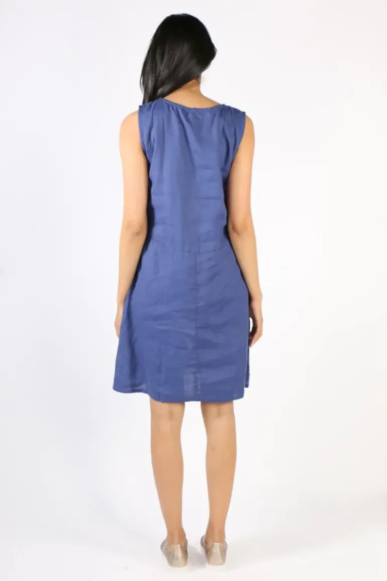 Frockk Poppy Dress In Blue