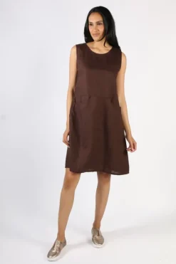 Frockk Poppy Dress In Chocolate