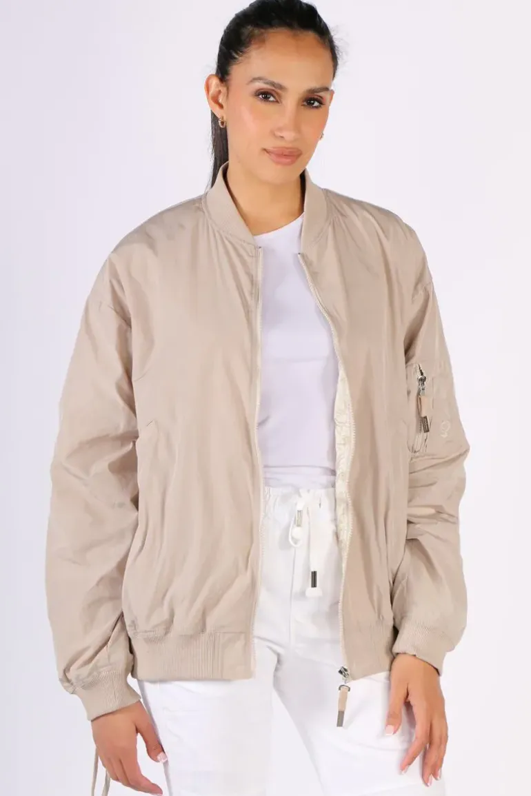 Funky Staff Alba Funky Club Jacket In Cream