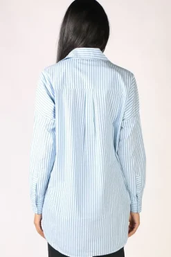 Funky Staff Donna Longline Shirt In Sky