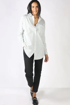 Funky Staff Donna Longline Shirt In White