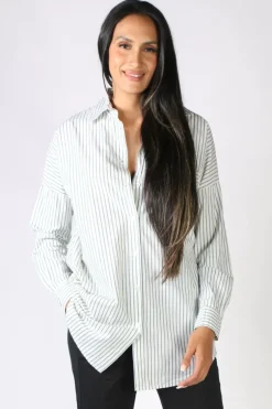 Funky Staff Donna Longline Shirt In White