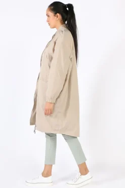 Funky Staff Funky Club Duster Coat In Cream