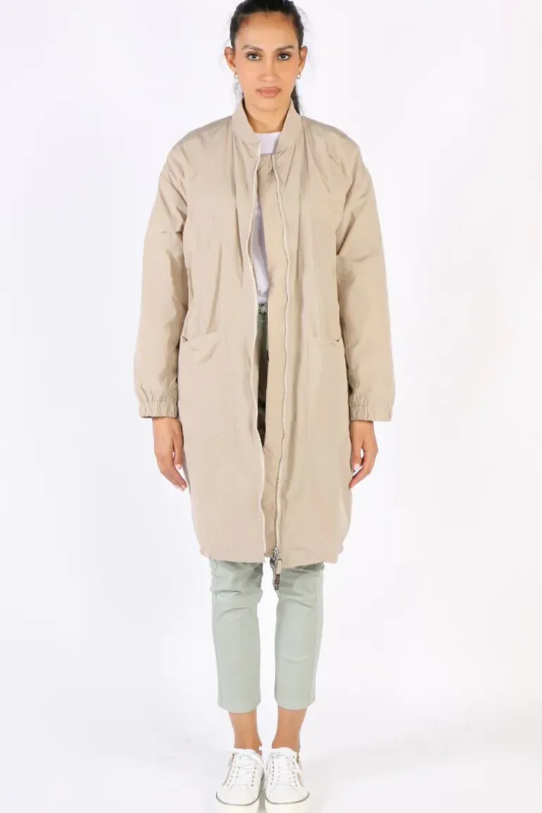 Funky Staff Funky Club Duster Coat In Cream