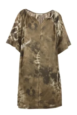 Funky Staff Juila Shibori Dress In Mud