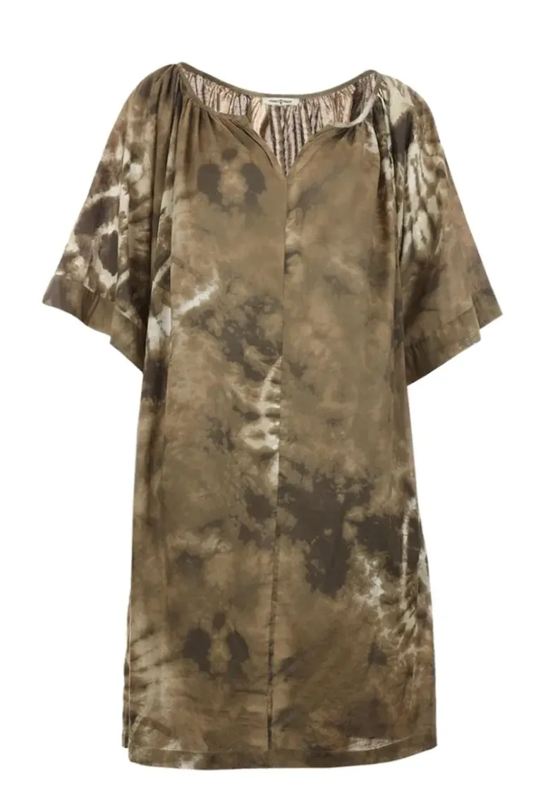 Funky Staff Juila Shibori Dress In Mud
