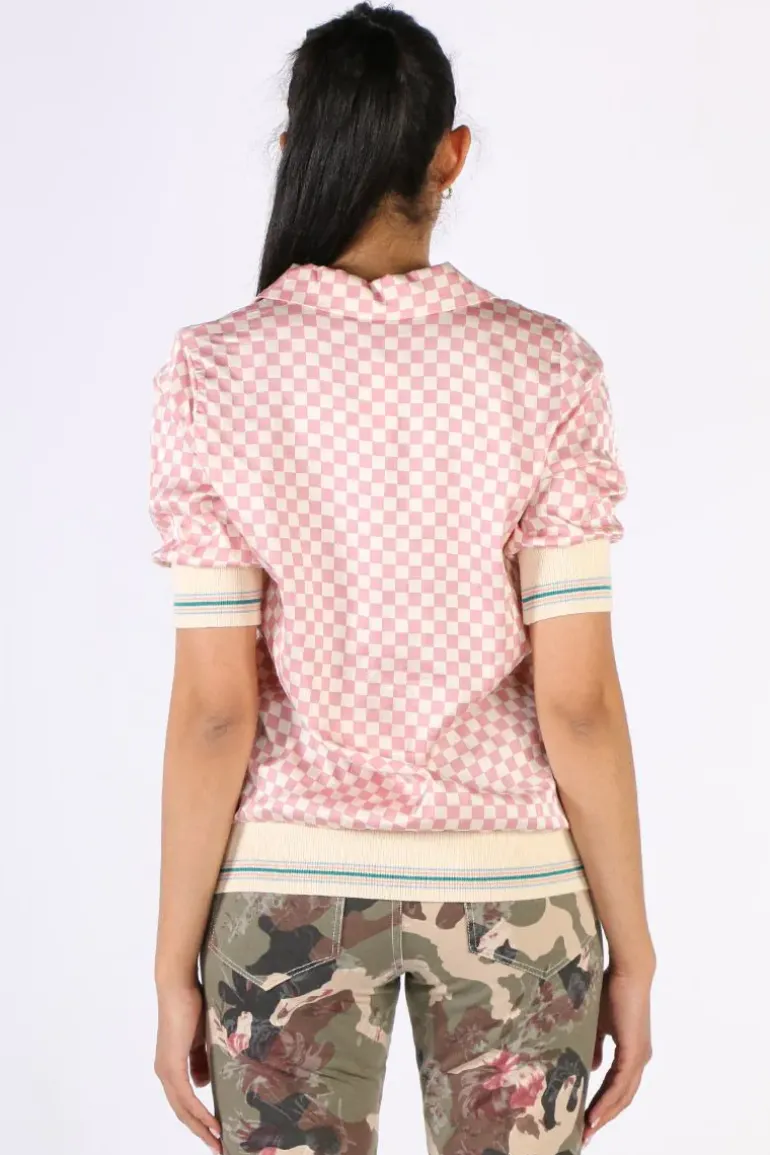 Funky Staff Lenne Mosaic Blouse In Check