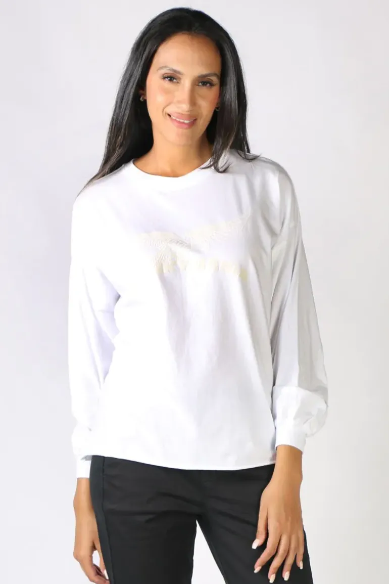 Funky Staff Mania Tee In White