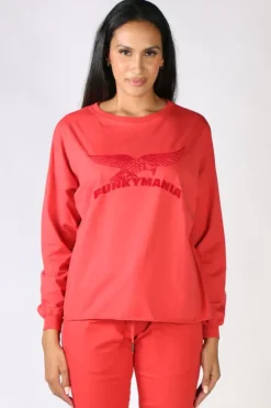 Funky Staff Mania Tee In Red
