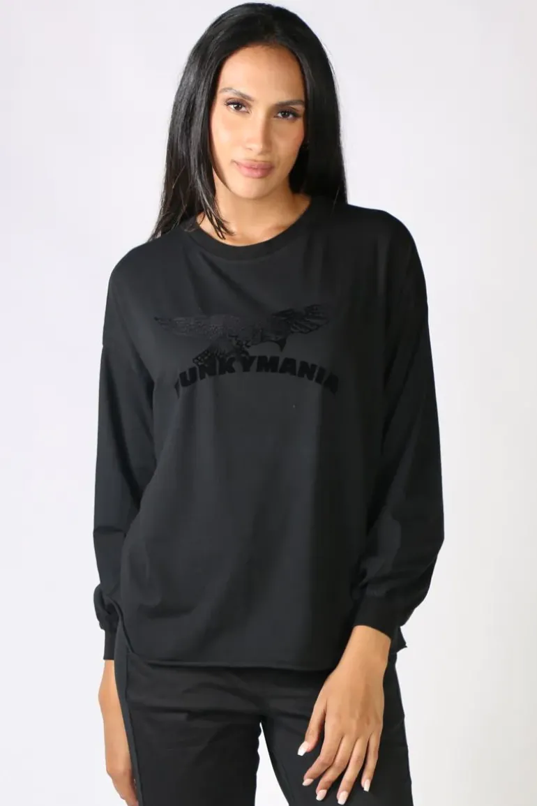 Funky Staff Mania Tee In Black
