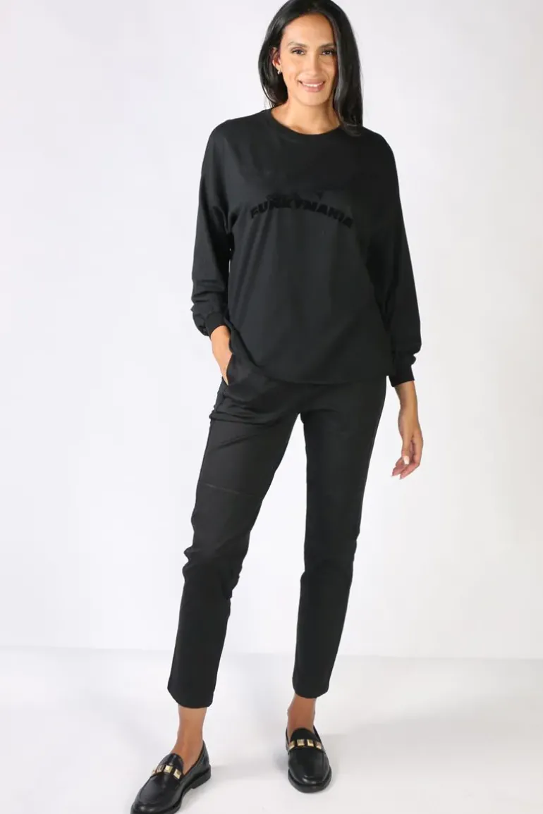 Funky Staff Mania Tee In Black
