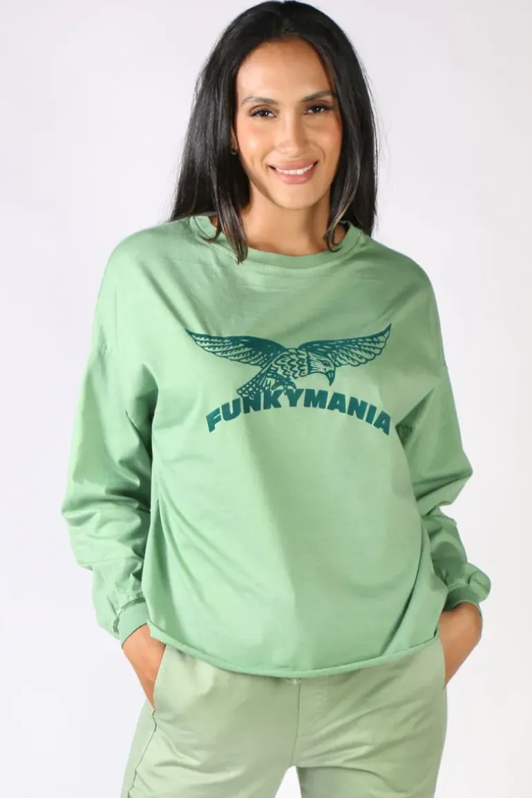 Funky Staff Mania Tee In Green
