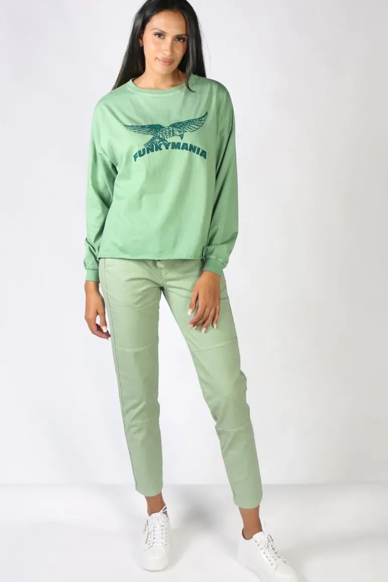 Funky Staff Mania Tee In Green