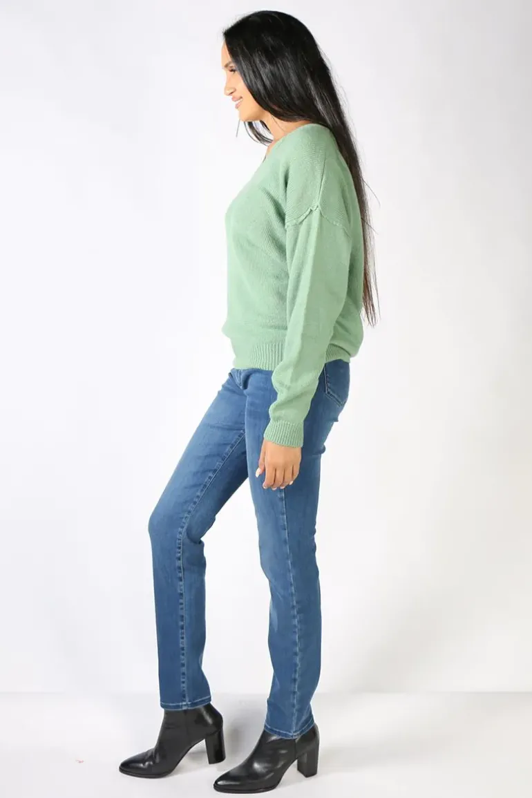 Funky Staff Martina Pullover In Green