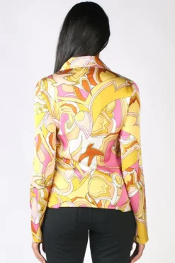 Funky Staff Psychadelic Blouse In Multi