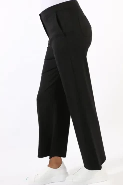 Funky Staff Wide Leg Trouser In Black