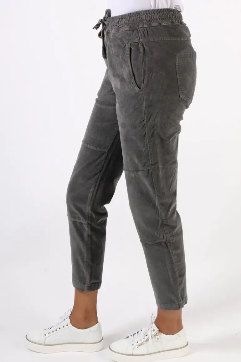 Funky Staff You 2 Velvet Pant In Carbon