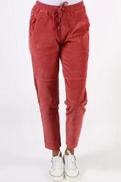 Funky Staff You 2 Velvet Pant In Wine