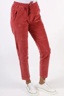 Funky Staff You 2 Velvet Pant In Wine