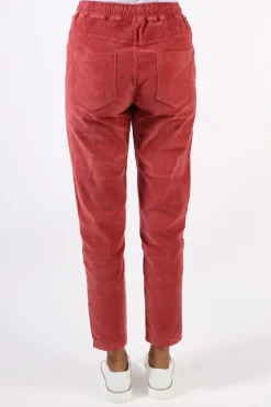 Funky Staff You 2 Velvet Pant In Wine