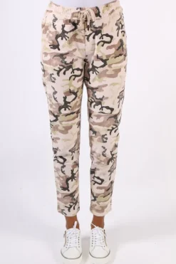 Funky Staff You 2 Velvet Pant In Rose Camouflage
