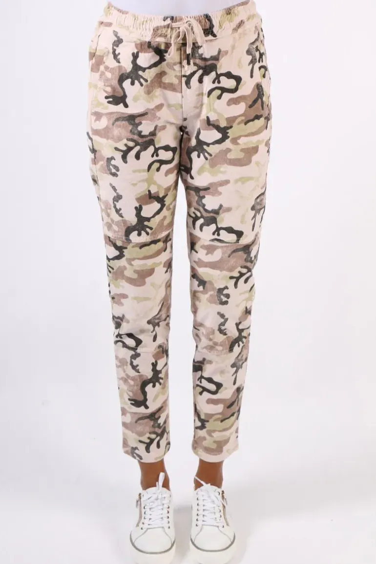Funky Staff You 2 Velvet Pant In Rose Camouflage