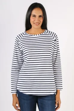 Goondiwindi Cotton Delilah Tee In Navy