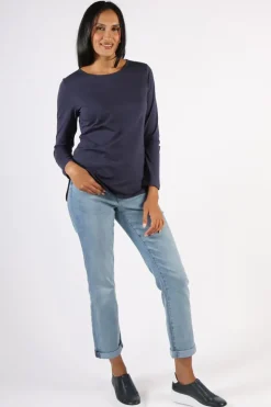 Goondiwindi Cotton Mia Tee In Navy