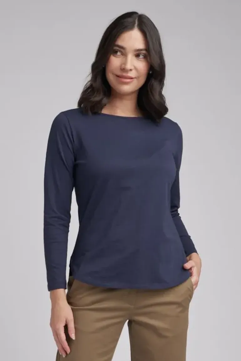 Goondiwindi Cotton Mia Tee In Navy