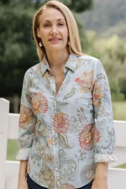 Goondiwindi Cotton Paisley Shirt In Sky