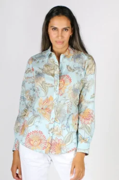 Goondiwindi Cotton Paisley Shirt In Sky