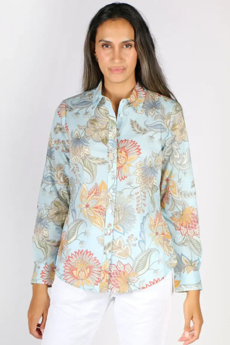 Goondiwindi Cotton Paisley Shirt In Sky