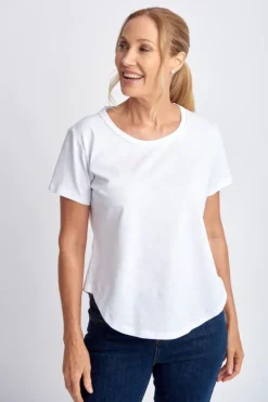 Goondiwindi Cotton Slub Tee In White