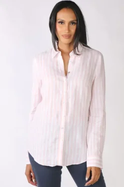 Goondiwindi Cotton Striped Shirt In Pink
