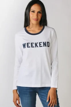 Goondiwindi Cotton Weekend Tee In Navy