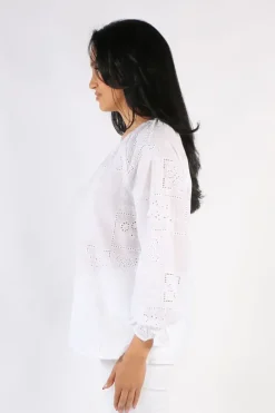 Gordon Smith Mila Lace Top In White
