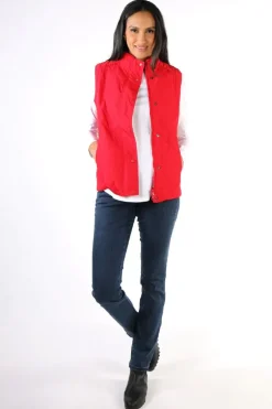 Gordon Smith Quilted Vest In Red