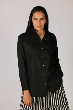 Gujarat Shirt In Black By Bagruu